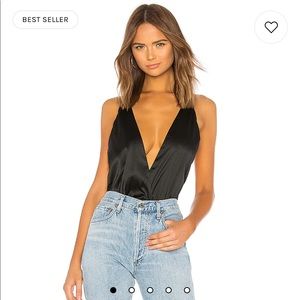 Superdown Sage Bodysuit in Black